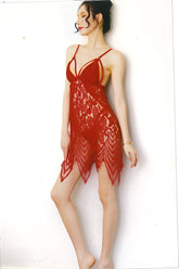 Happy Sex Chinese Style V Neck Lace Mesh Sleepwear in Red -  Sex Toys & Adult Toys | XtoySmart Canada